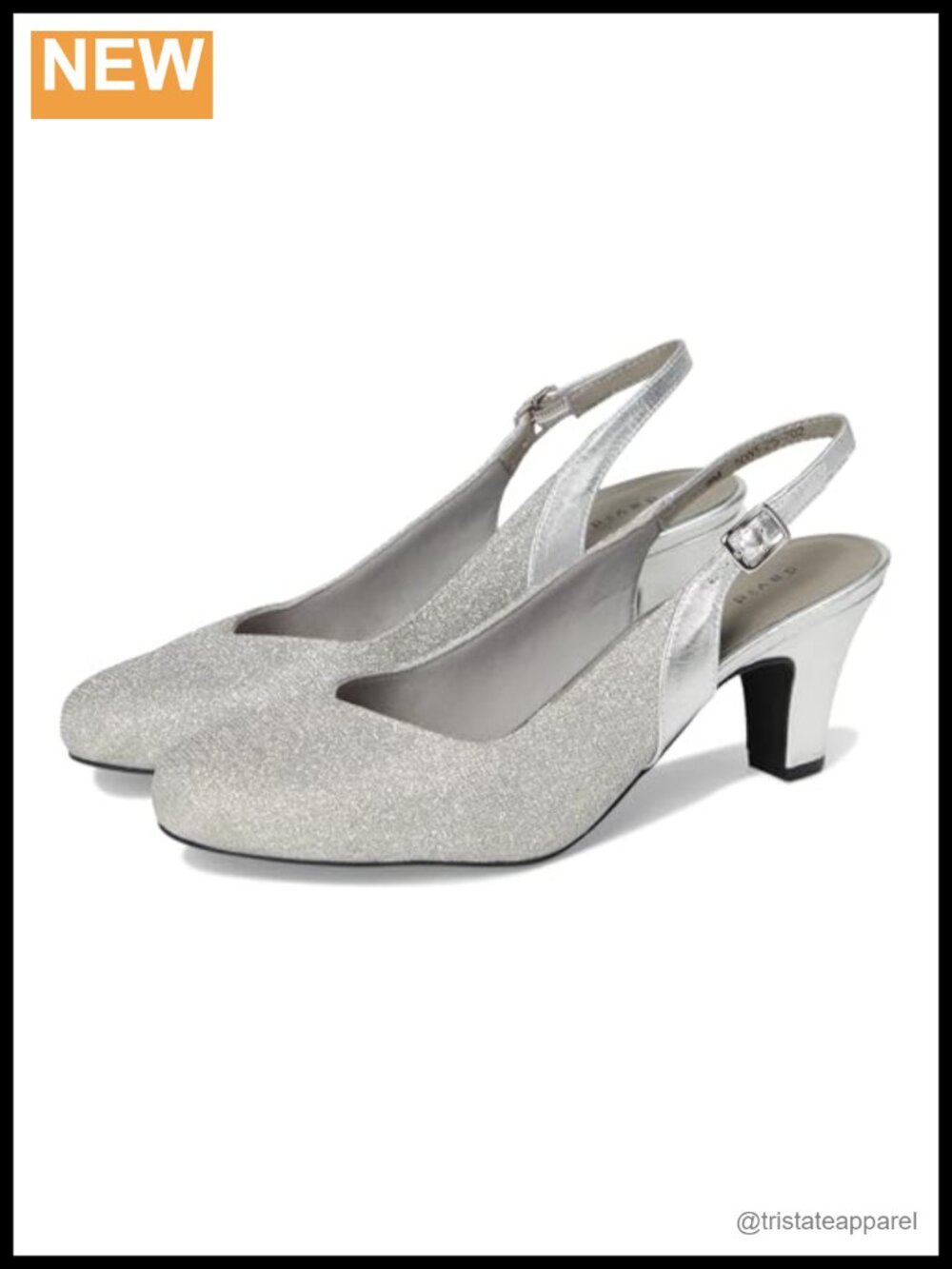 David Tate Avenue Slingback Pump Sparkle Nylon Formal Party